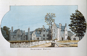 Bodidris at Llandegla. William Morgan delivered the sermon at the funeral of Squire Llwyd of Bodidris.