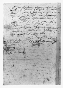 Letter from William Morgan to Sir John Wynn, 26 May 1601.