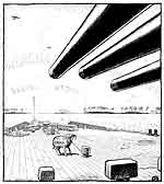 The USA test a nuclear bomb in Bikini Atoll