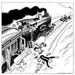 Plans are published to nationalise railways and ports in Britain