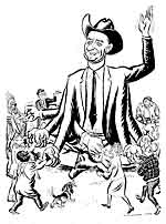 Lyndon Johnson is re-elected as president of the USA