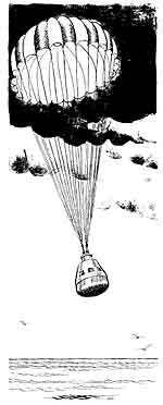 Apollo 12 returns to earth after Neil Armstrong had walked on the moon