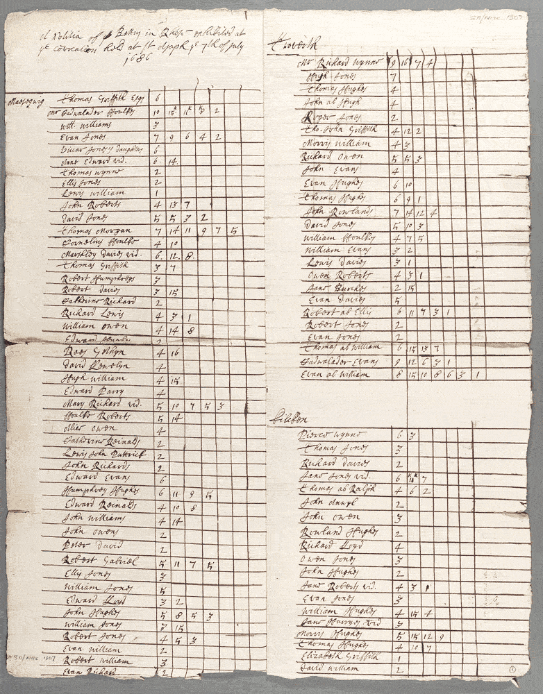 notitiae llanelwy - llawysgrif