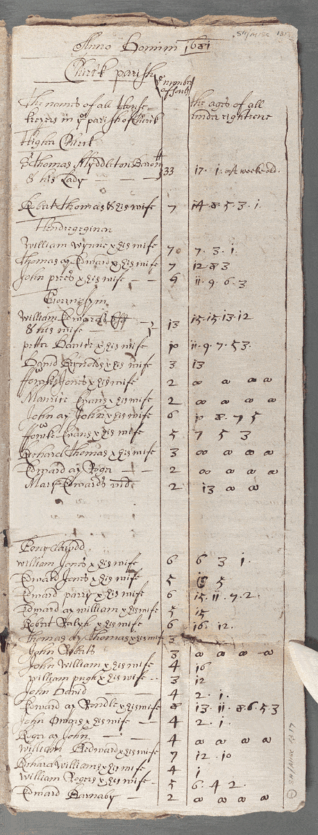 notitiae llanelwy - llawysgrif