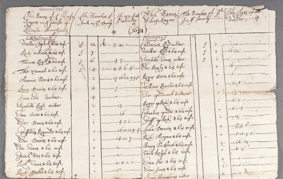 notitiae llanelwy - llawysgrif