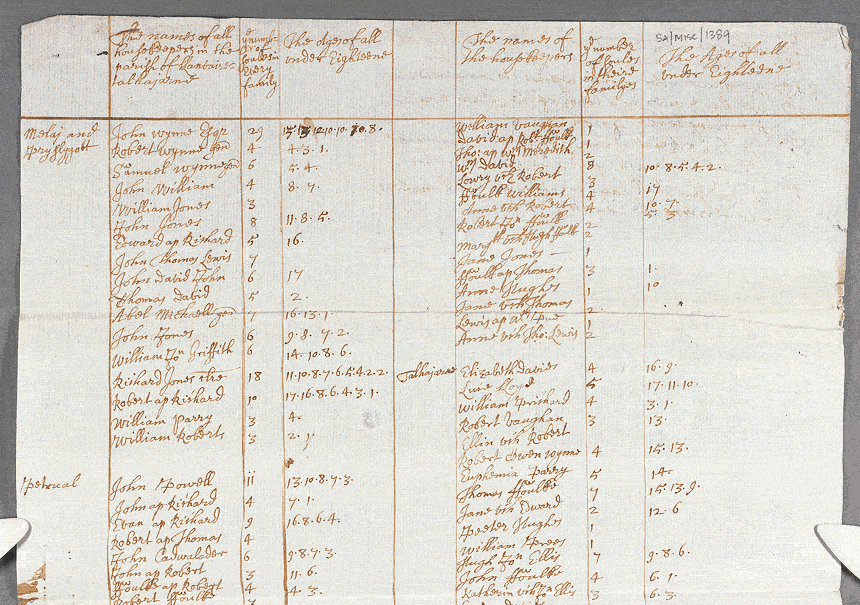 notitiae llanelwy - llawysgrif