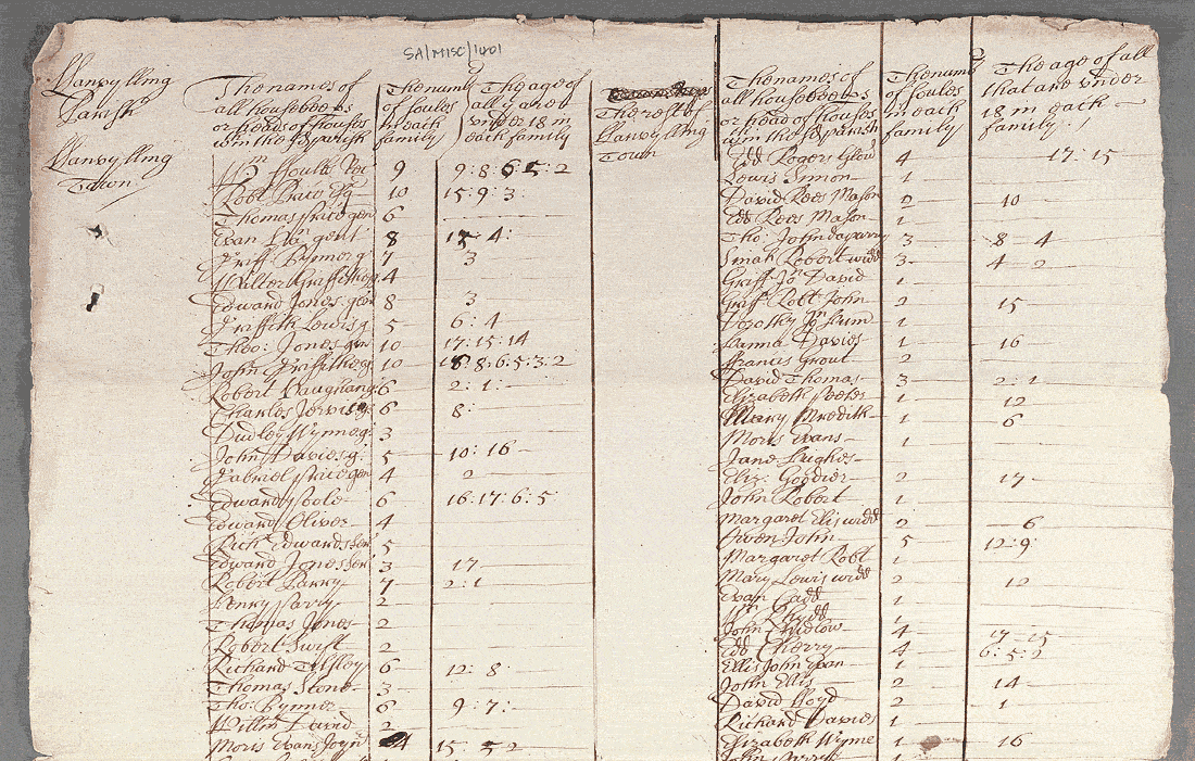 notitiae llanelwy - llawysgrif