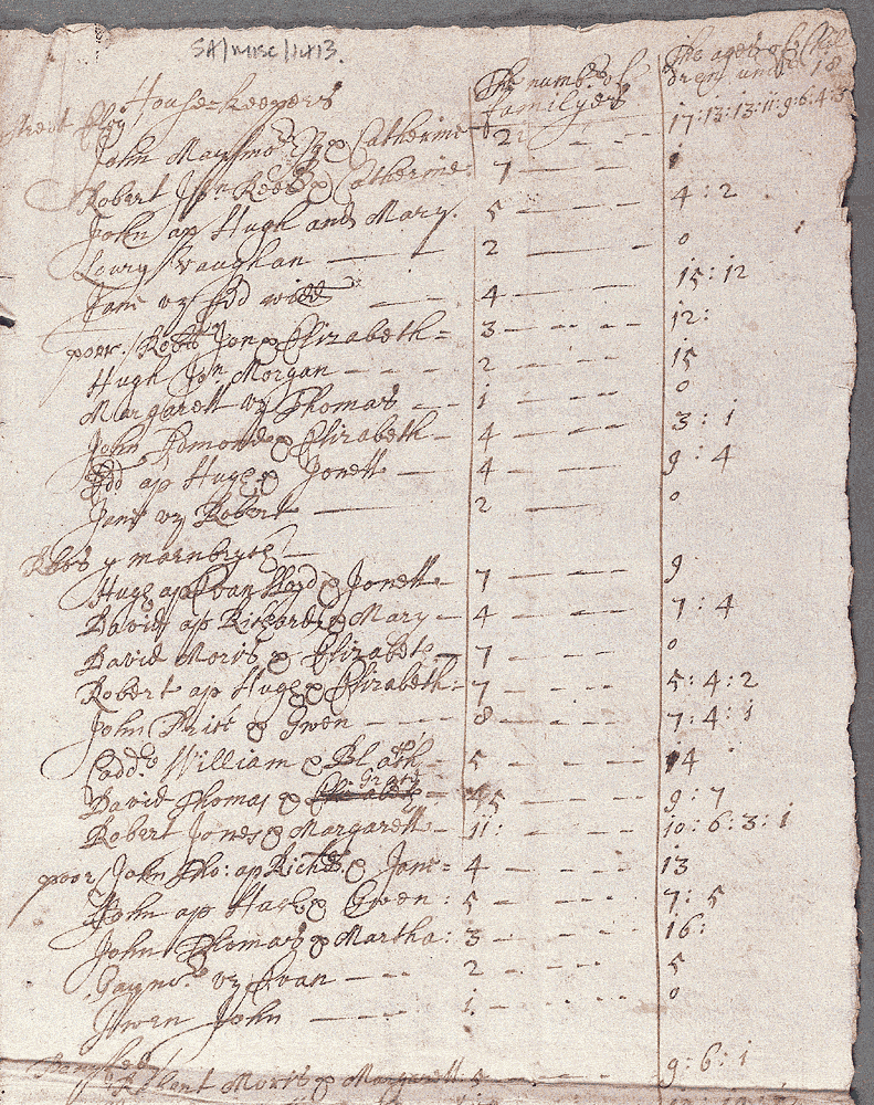 notitiae llanelwy - llawysgrif