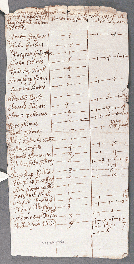 notitiae llanelwy - llawysgrif