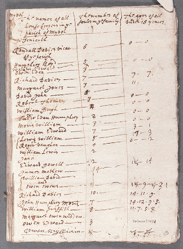 notitiae llanelwy - llawysgrif