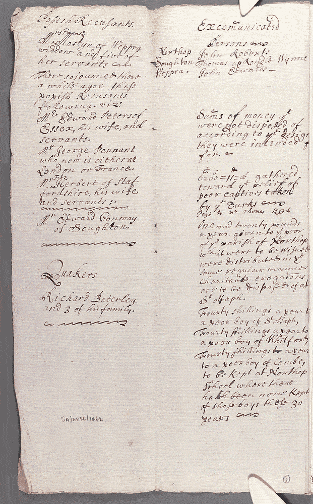 notitiae llanelwy - llawysgrif