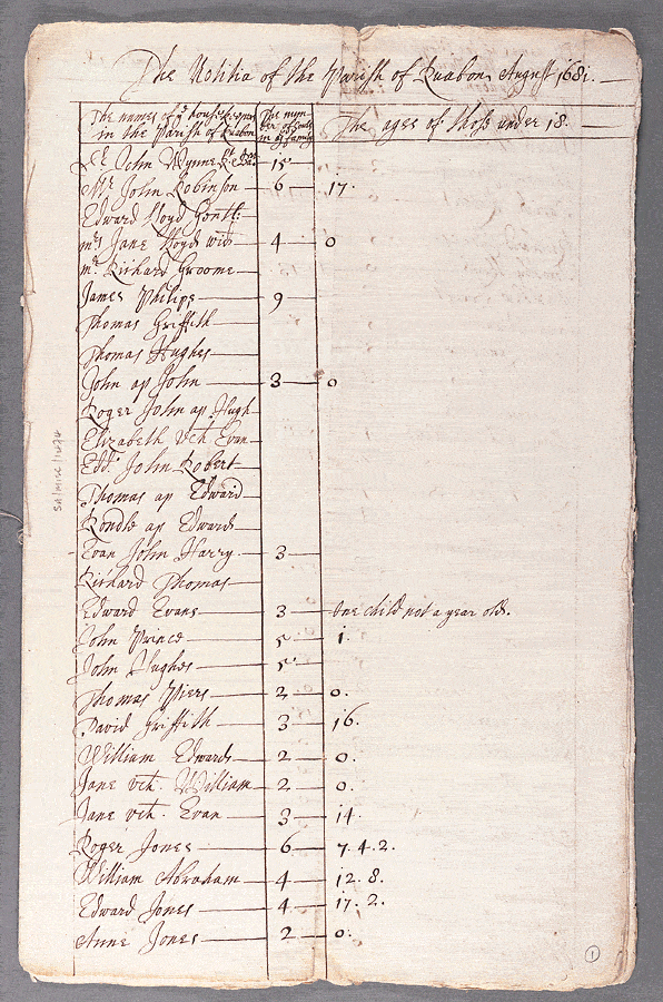 notitiae llanelwy - llawysgrif