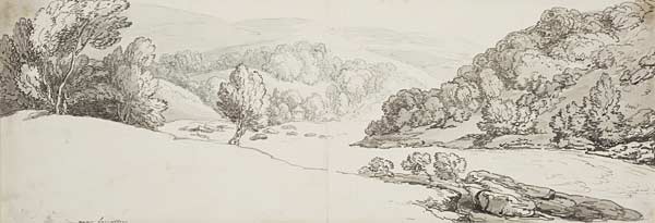 Glannau afon Dyfrdwy yn Llangollen / Bank of the Dee at Langollen