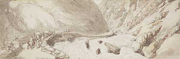 Y ffordd i Bont Aberglaslyn / Road to Pont Aberglaslyn