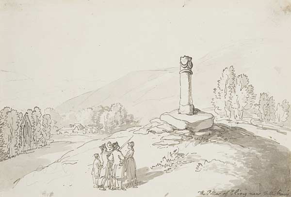 Maen Eliseg ger Llanegwest / The Pilar of Elisig near Valle Crucis