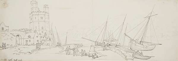 xCastell Caernarfon gogledd Cymru / Canalfon [sic] Castle north Wales