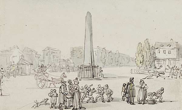 Obelisg yn St. George's Fields / Obelisk St. Georges Fields