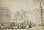 [Sgw�r marchnad, Ffrainc?] / [A market square, France?]