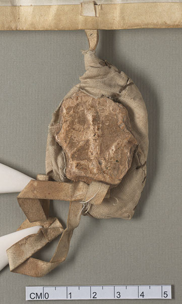 NLW Wynnstay Estate Records, Ystrad Marchell charter no.18 (seal)