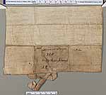 NLW Wynnstay Estate Records, Ystrad Marchell charter no.42 (back)