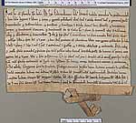 NLW Wynnstay Estate Records, Ystrad Marchell charter no.42 (front)