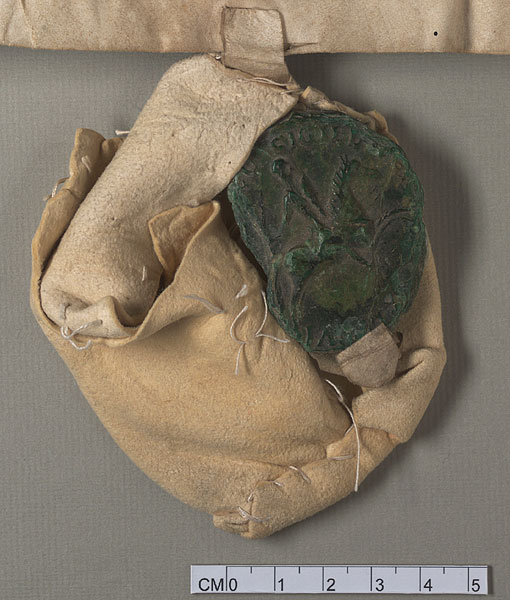 NLW Wynnstay Estate Records, Ystrad Marchell charter no.51 (seal)