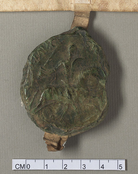 NLW Wynnstay Estate Records, Ystrad Marchell charter no.53 (seal)