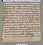 NLW Wynnstay Estate Records, Ystrad Marchell charter no.54 (front)