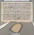 NLW Wynnstay Estate Records, Ystrad Marchell charter no.60 (front)