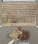 NLW Wynnstay Estate Records, Ystrad Marchell charter no.62 (front)