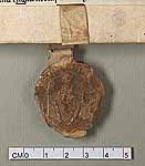 NLW Wynnstay Estate Records, Ystrad Marchell charter no.70 (seal)