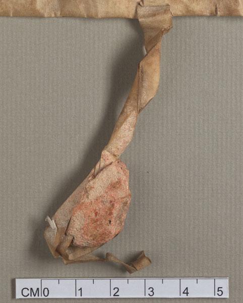 NLW Wynnstay Estate Records, Ystrad Marchell charter no.86 (seal)