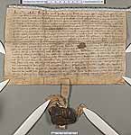 NLW Wynnstay Estate Records, Ystrad Marchell charter no.88 (front)